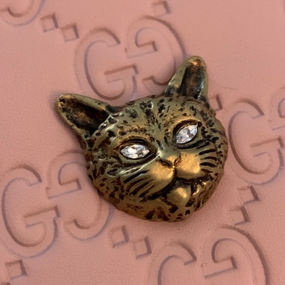 gucci bolsa with cat head